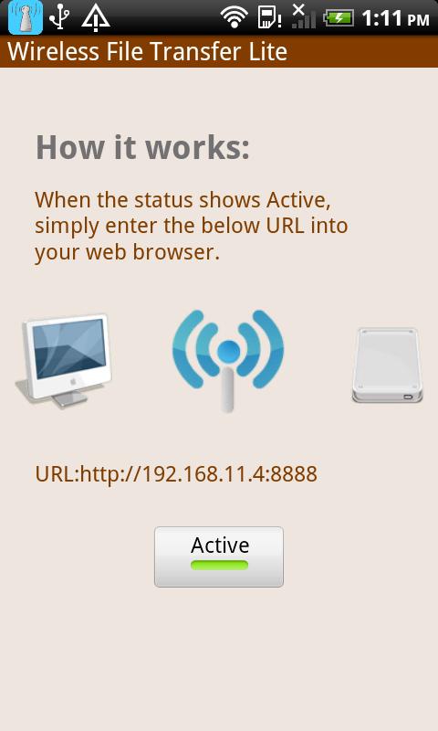 Wireless File Transfer Android Tools