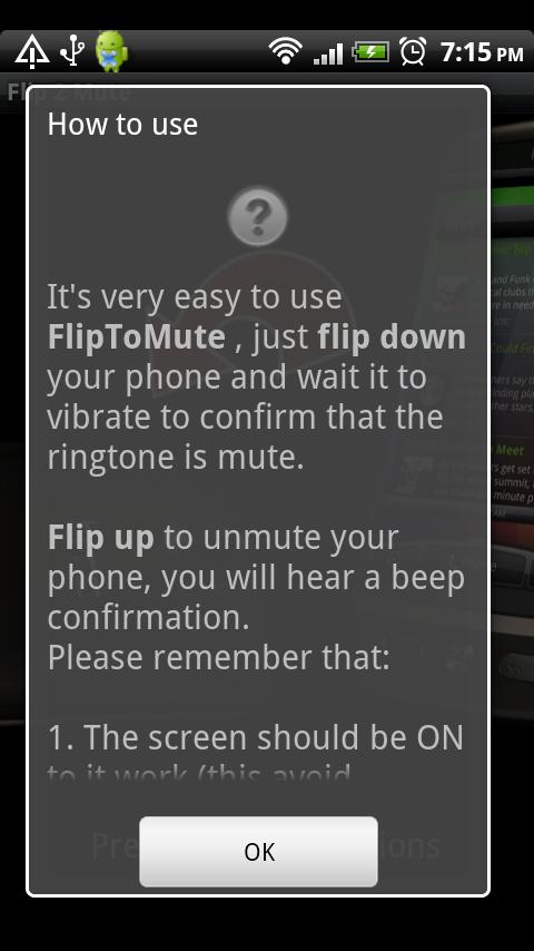Flip To Mute 2 Android Tools
