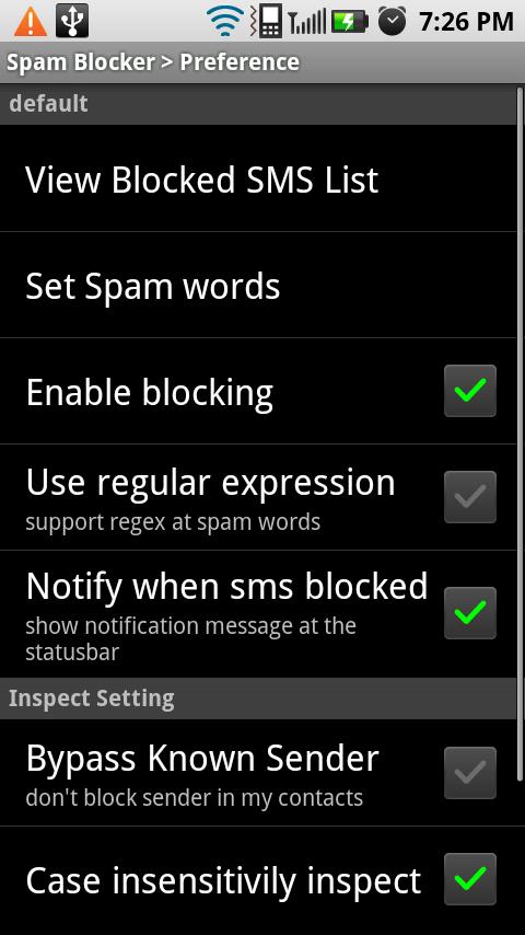 Spam SMS Blocker Android Tools