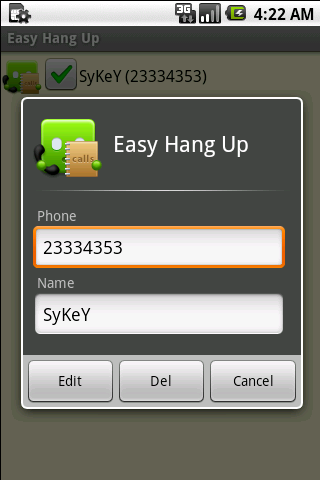 Easy Hang Up for Android 1.6 Android Tools