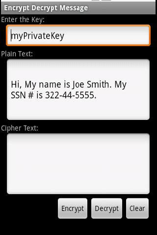 Message and Data Encrypter 1.0 Android Tools