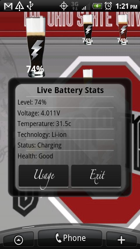 Battery Meter Pilsner Beer Android Tools