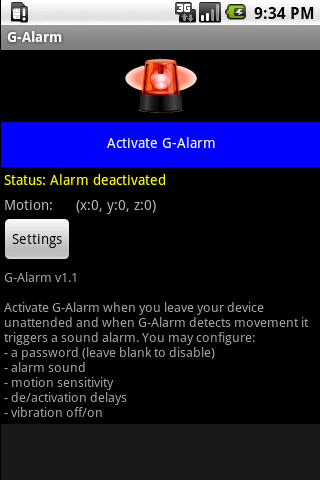 G-Alarm Android Tools