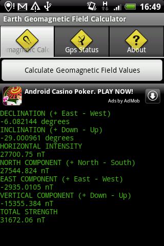 EarthGeoMagnetic Calculator Android Tools