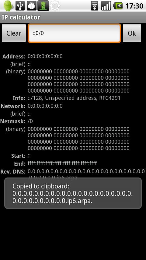 IP calculator (Samsung) Android Tools