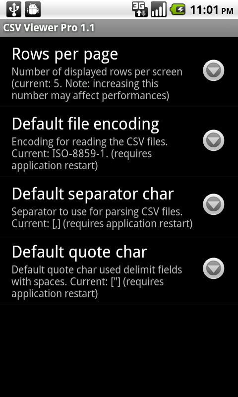 CSV Viewer Android Productivity