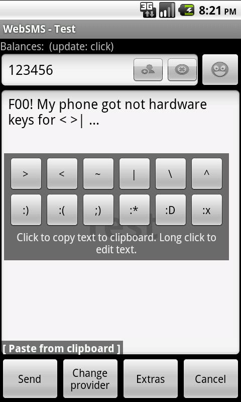 Missing Keys Android Tools