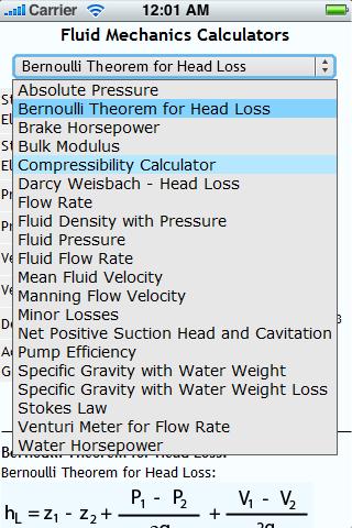 Fluid Mechanics I Android Tools