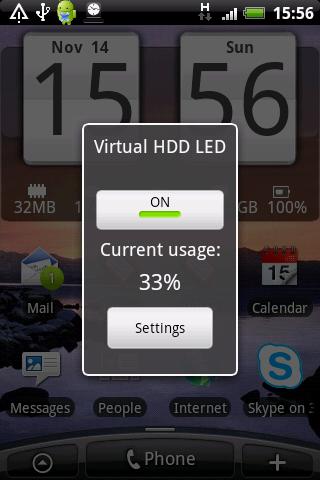 Virtual HDD LED