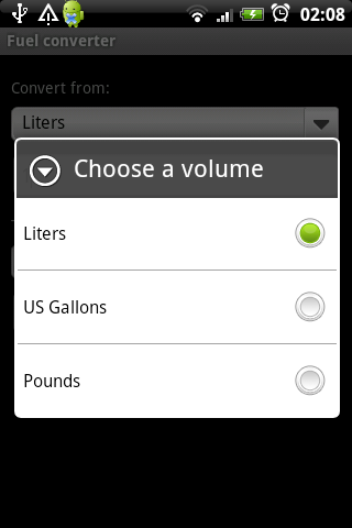 Fuel converter Android Tools