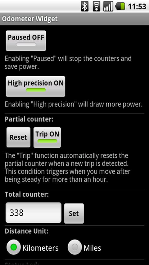 Odometer Widget Android Tools