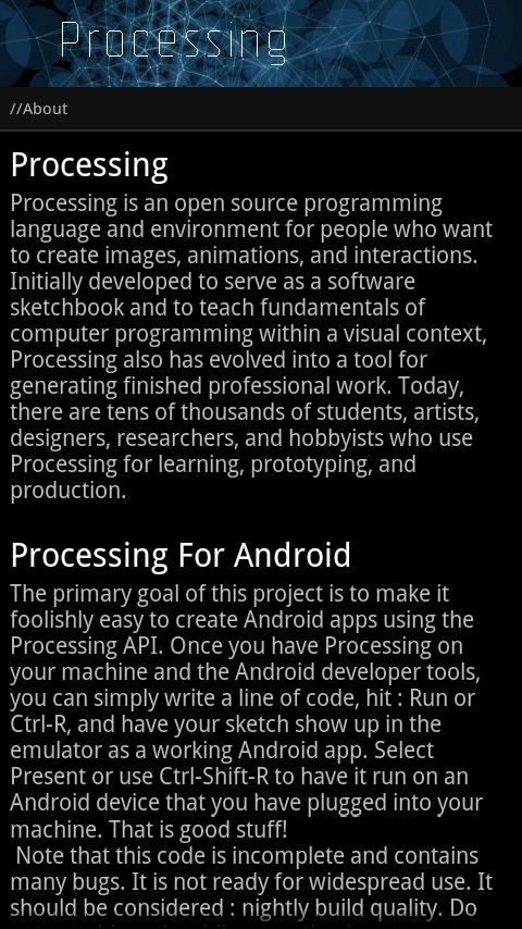 P5 Exhibition Android Tools