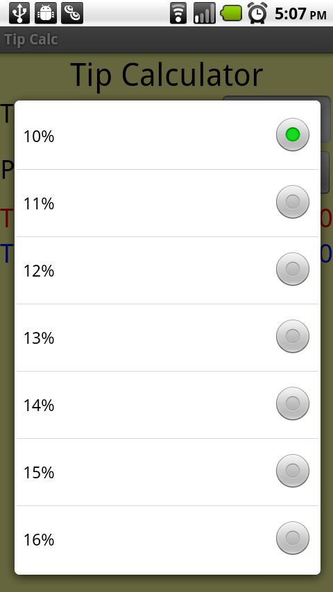 Onefoot’s Tip Calc Android Tools