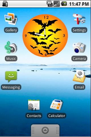 Halloween Clock Widget