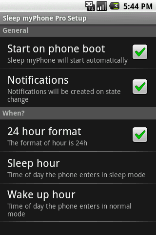 Sleep myPhone Pro Android Tools