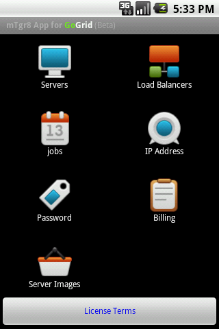 mTgr8 Cloud App for GoGrid Android Tools