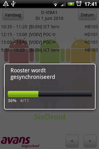 Avans Rooster voor Docenten Android Tools