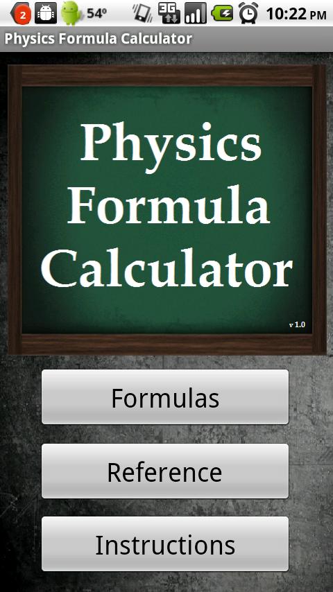 Physics Formula Calculator 1.1 Android Tools