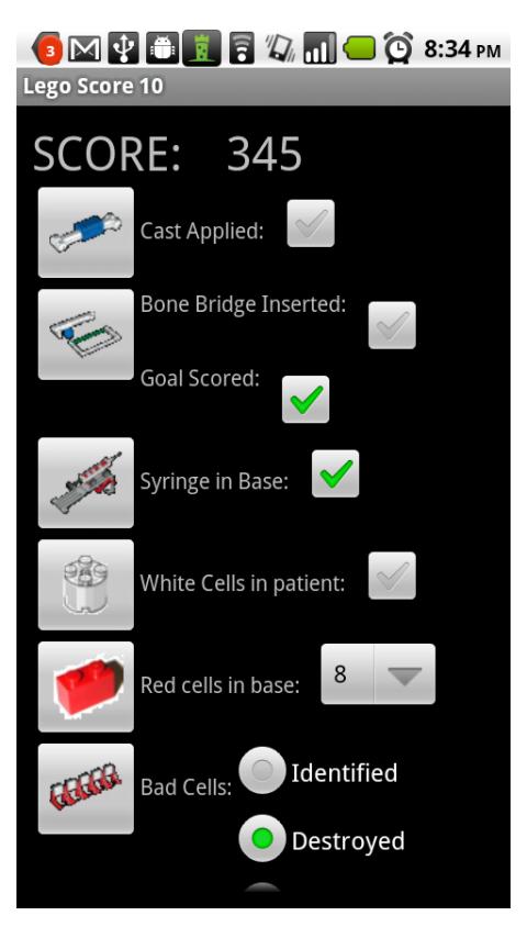 LegoScore 10 Android Tools