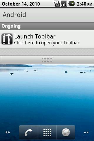 Toolbar (Dock) Android Tools