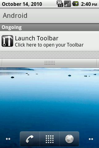 Toolbar (Dock) Android Tools