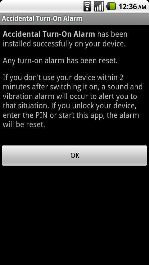 Accidental Turn On Alarm Android Tools