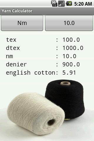 Yarn Calculator Android Tools