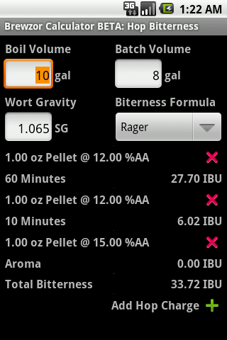 Brewzor Calculator BETA Android Tools