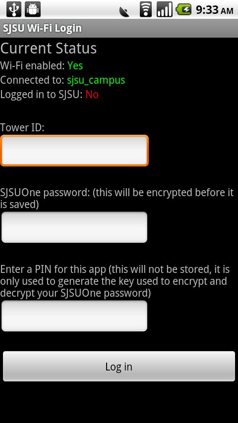 SJSU Wi-Fi Login Android Tools