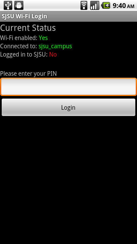 SJSU Wi-Fi Login Android Tools