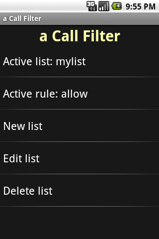 a Call Filter 2.0 Android Tools