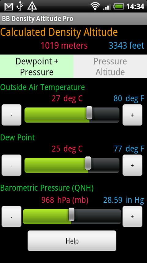 BB Density Altitude Tool Free Android Tools