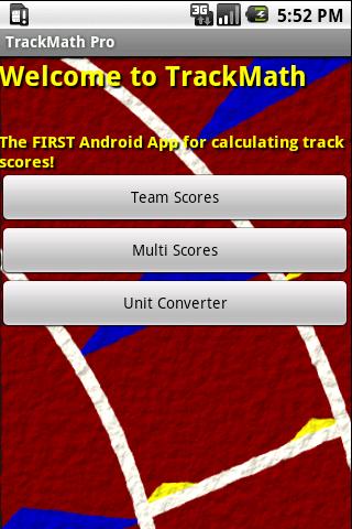 TrackMath Calculator Android Sports