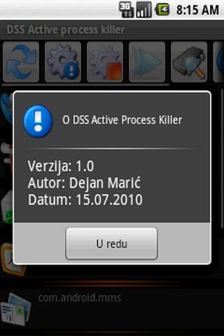 DSS Active Process killer Android Tools