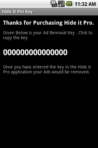 Hide it Pro Key