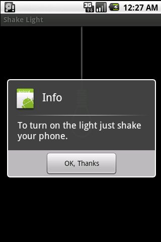Shake to light