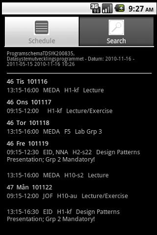 Schedule HKR Android Tools