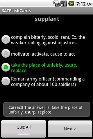 SAT ACT Vocabulary Flashcards Android Tools