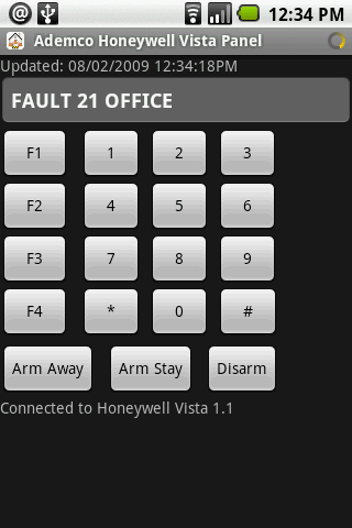 Ademco Honeywell Alarm Panel Android Tools