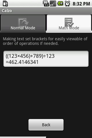 Calculator Calzo Android Tools