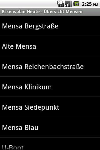 MensaPlaner Studentenwerk DD Android Tools