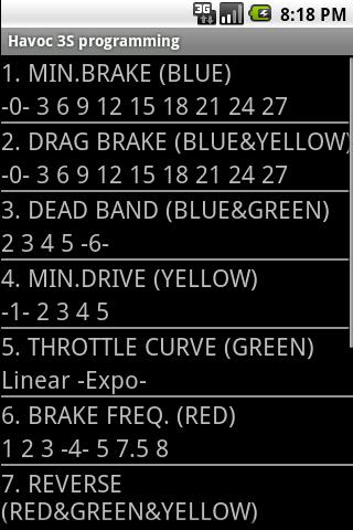 Novak ESC Track guide Android Tools