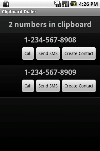 Clipboard Dialer