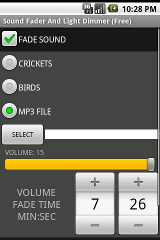 Sound Fader Light Dimmer Full Android Tools