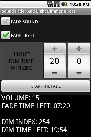 Sound Fader Light Dimmer Full Android Tools