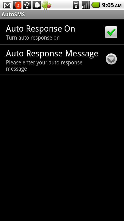 AutoSMS  Auto Reply