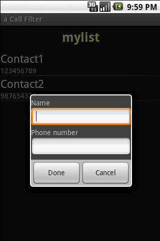 a Call Filter Android Tools