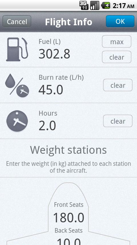 Weight & Balance Lite Android Tools