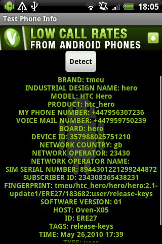 Test Phone Info Android Tools