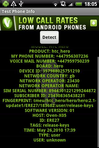 Test Phone Info Android Tools